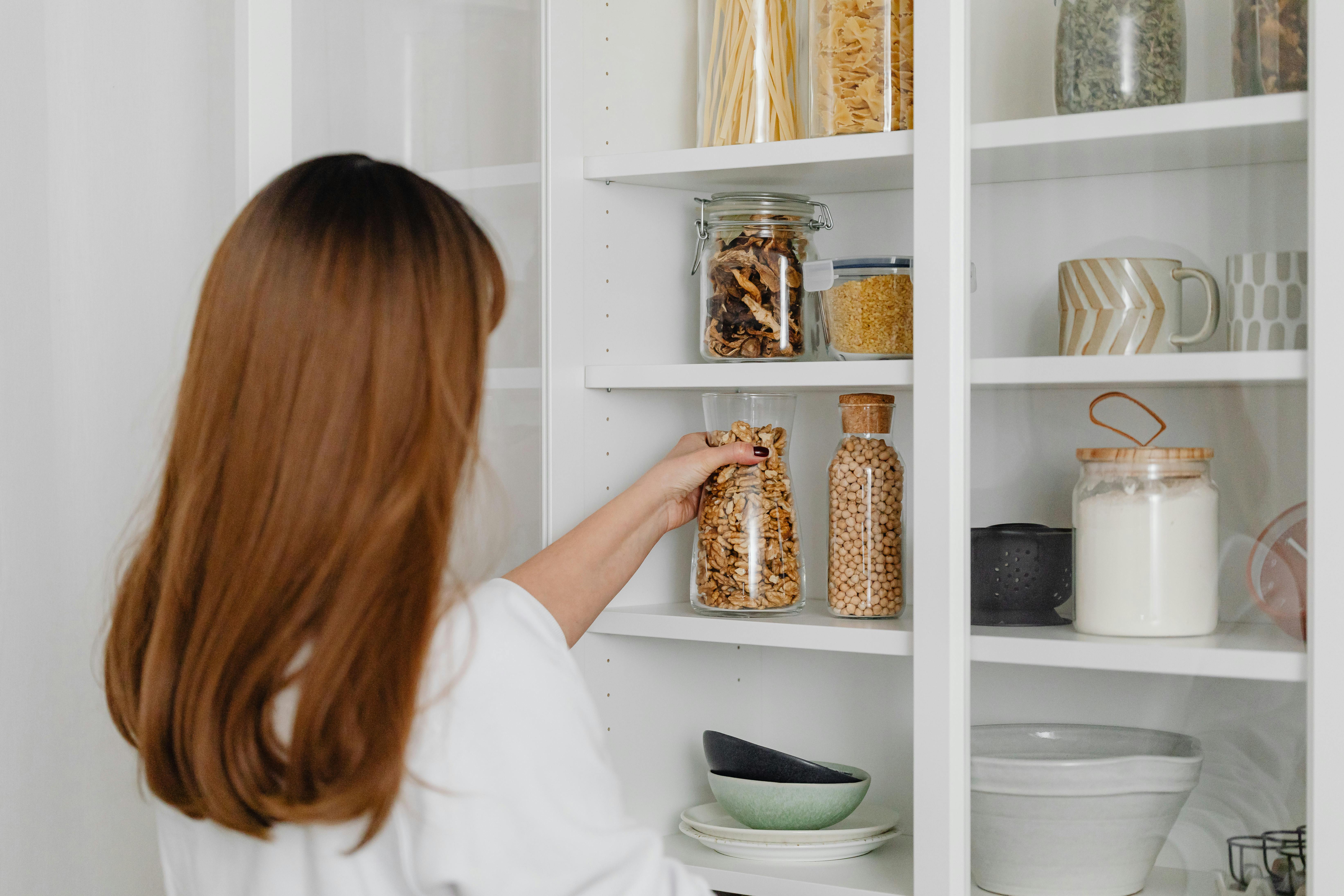 Decluttered pantry